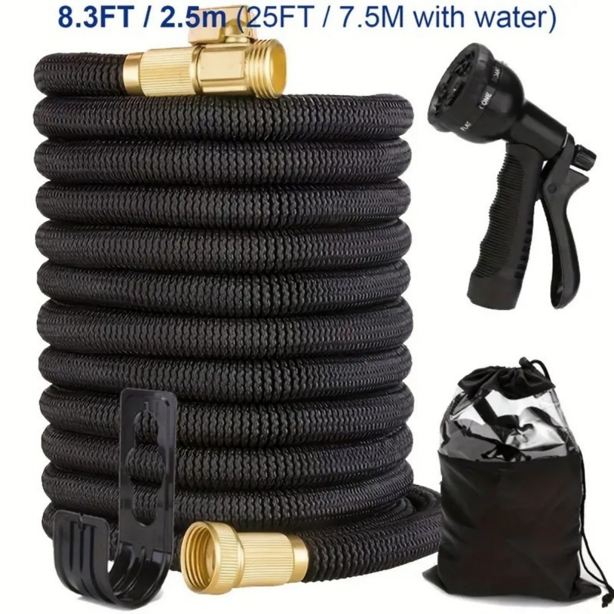 25 ft. Retractable Garden Hose with Anti-Tangle